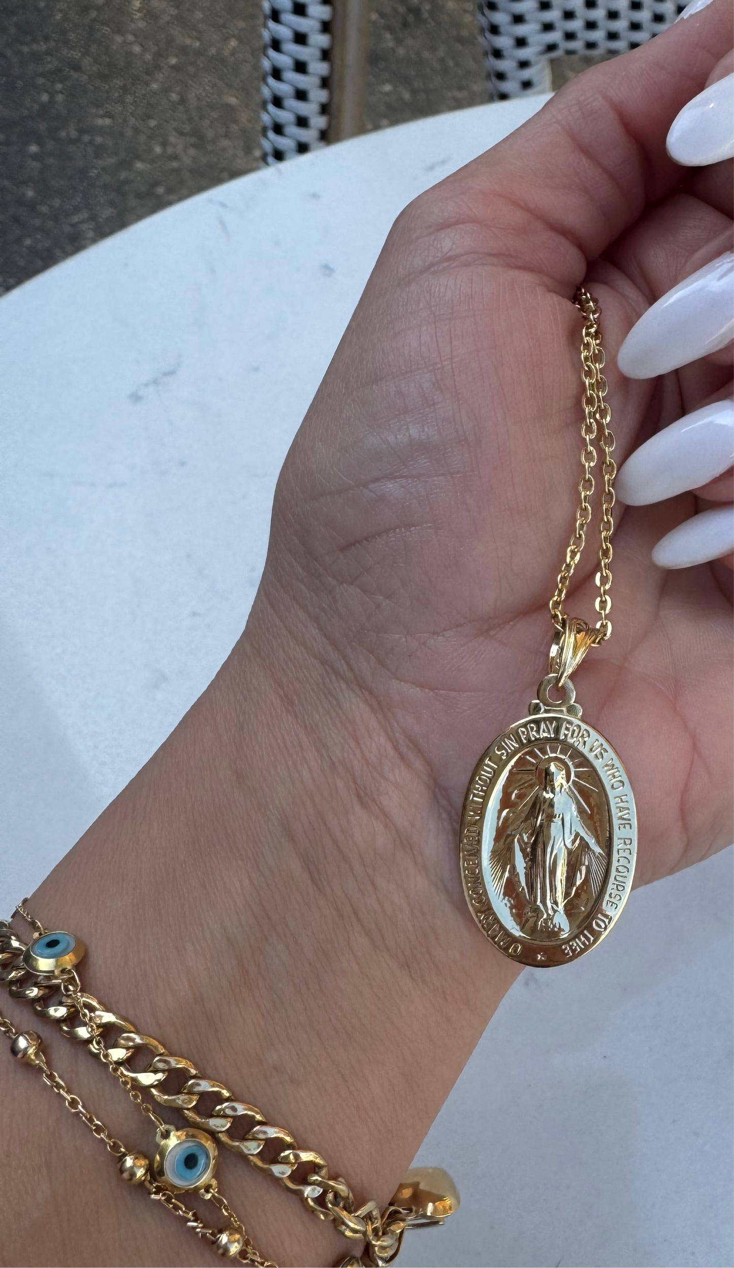 Ave Maria Pendant (Large)