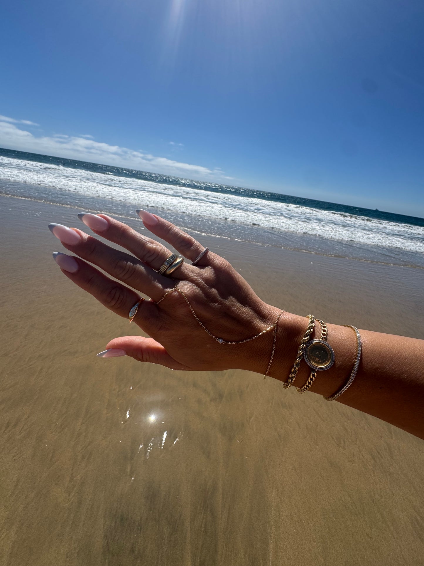 Signet Diamond Cross Ring