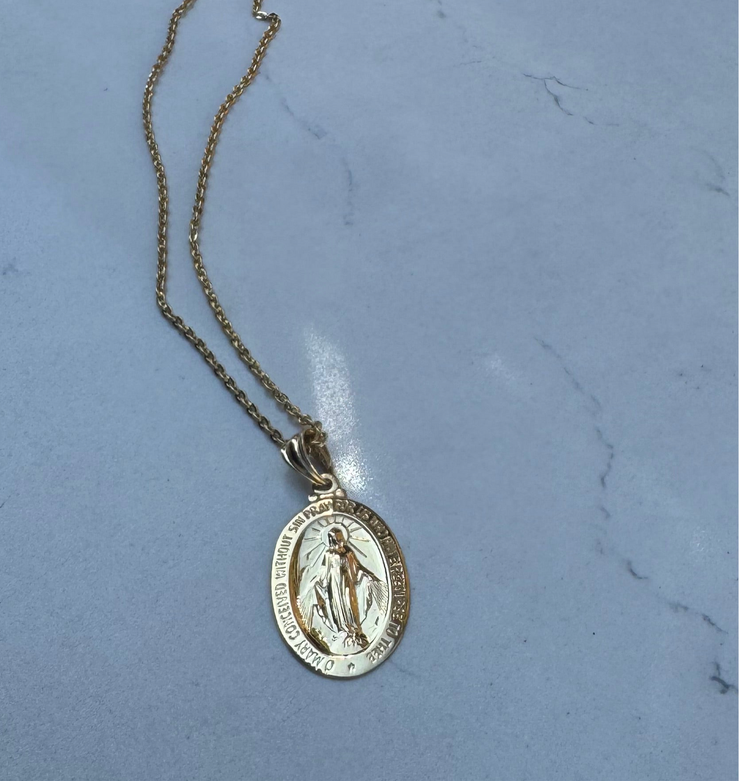 Ave Maria Pendant (Large)
