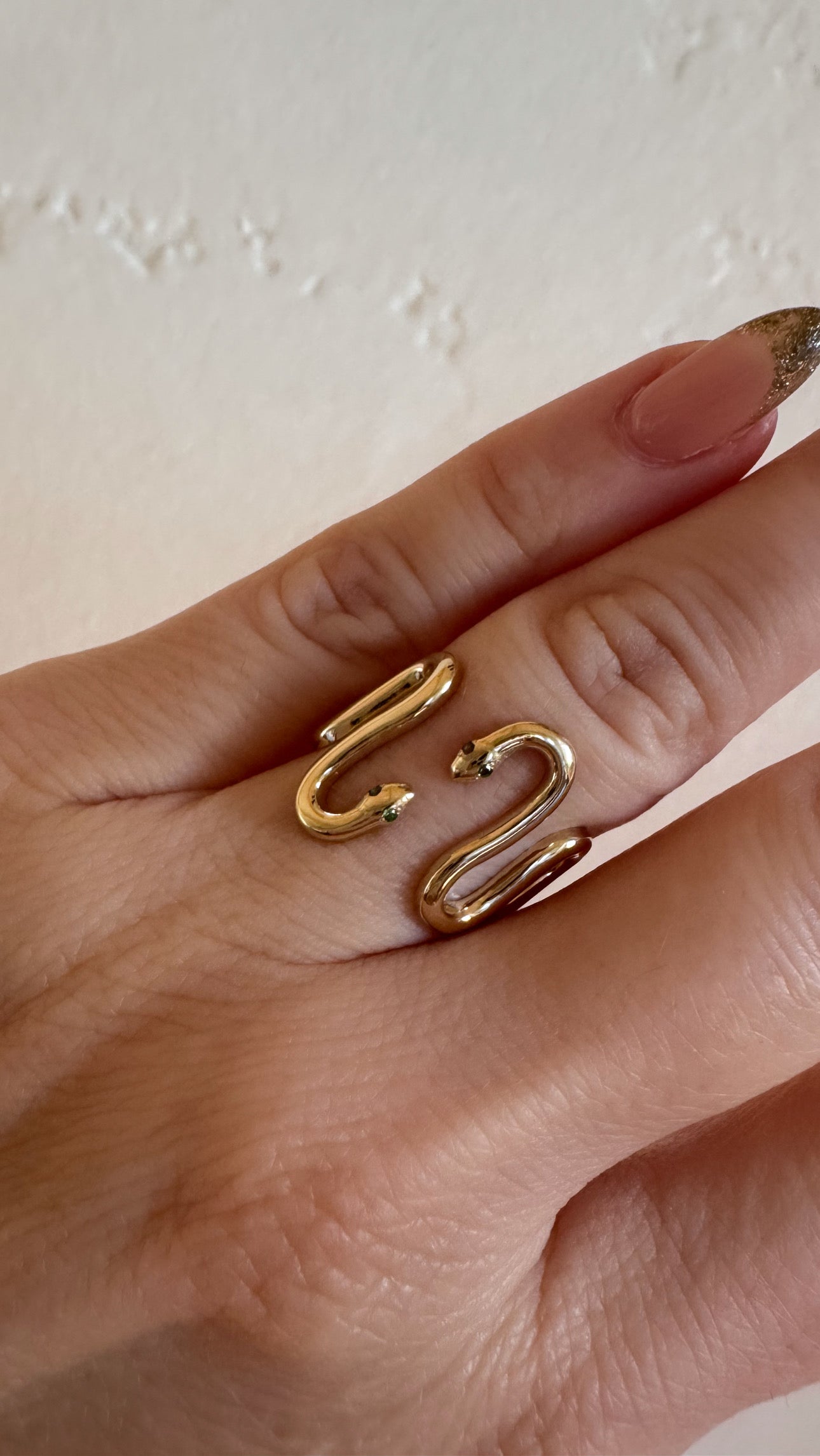 Nadia Tsavorite Snake Ring