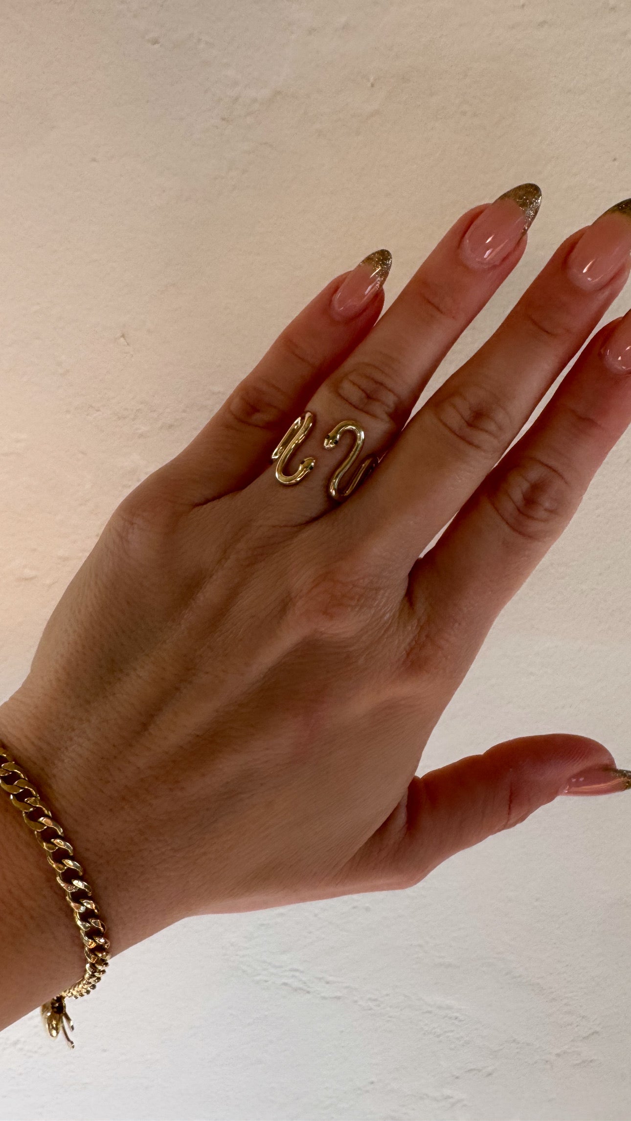 Nadia Tsavorite Snake Ring